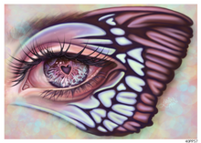 Butterfly Eye Giclee Canvas Prints