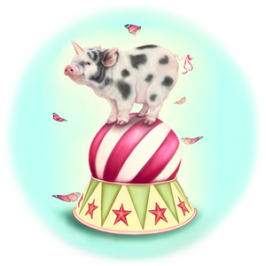 Circus Pig Pin/Magnet