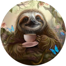 Coffee Sloth Pin/Magnet