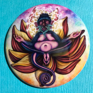 Zen Monkey Pin/Magnet - The Butterfrog