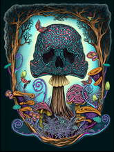 Mushroom Skull Canvas Prints - The Butterfrog