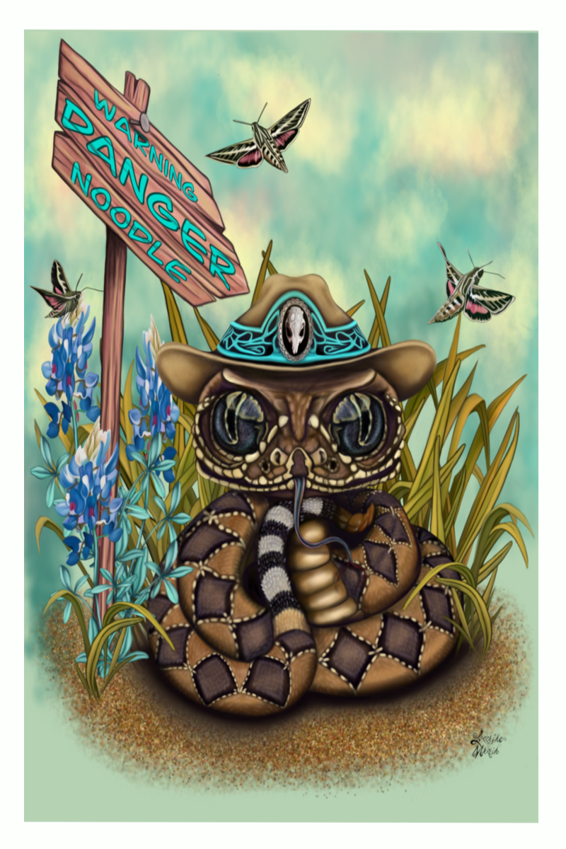 Danger Noodle Luster Print