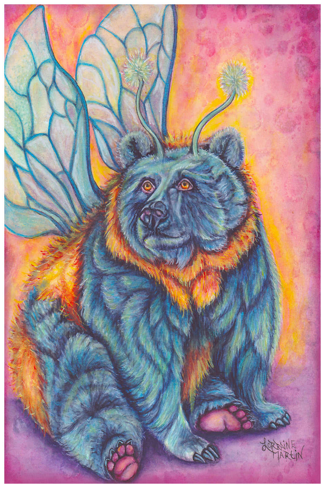 Bumble Bear Luster Print