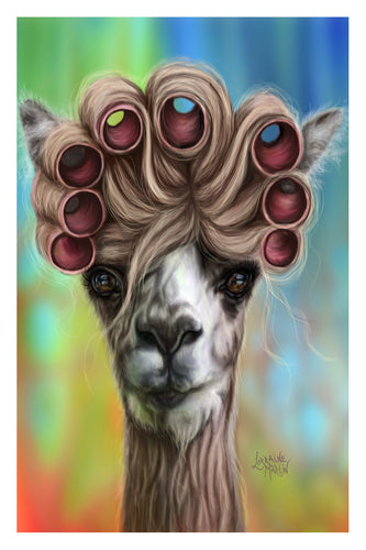 Dolly Llama Luster Print