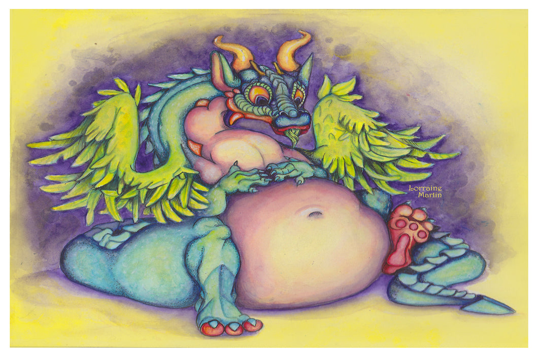 Momma Dragon Luster Print