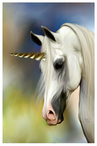 Unicorn Giclee Canvas Print - The Butterfrog