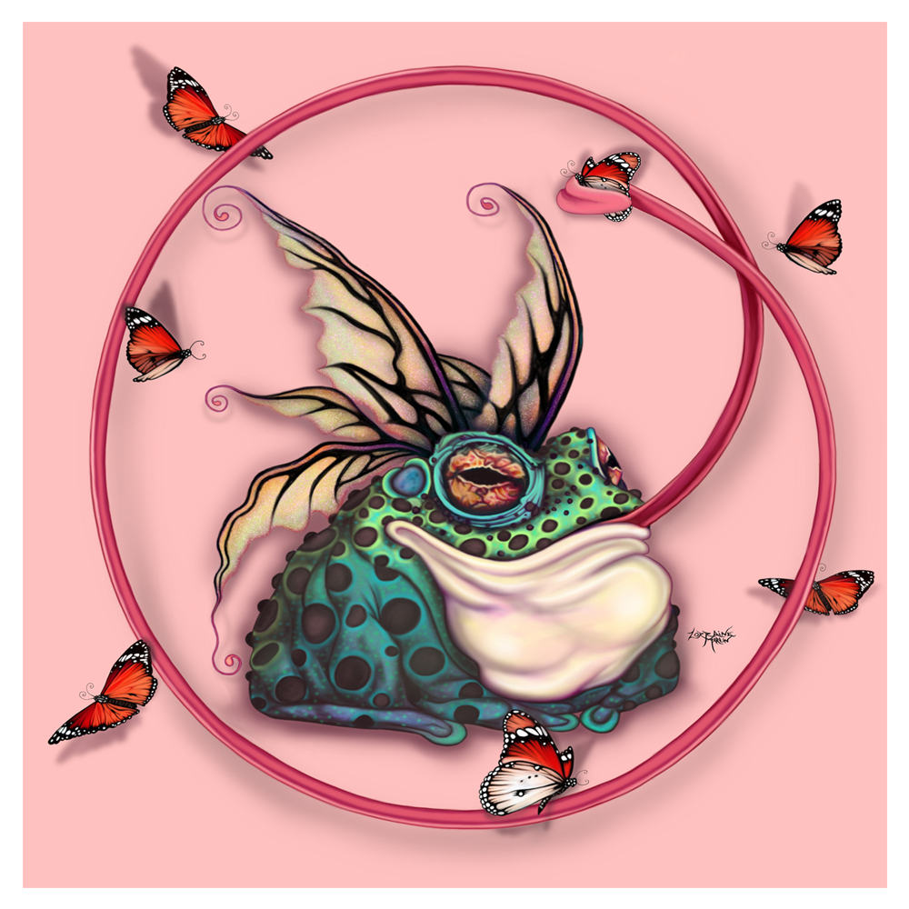 Circle Frog Luster Print - The Butterfrog