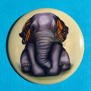 Butterphant Pin/Magnet - The Butterfrog