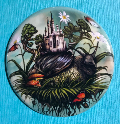 Castle Snail Pin/Magnet - The Butterfrog