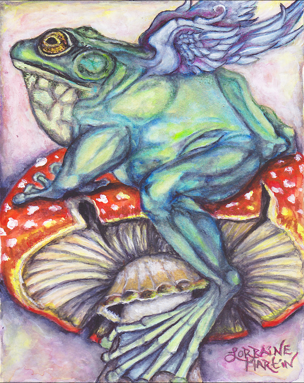 Angel Frog Luster Print - The Butterfrog