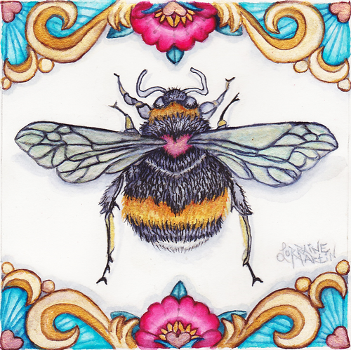 Bee Love Giclee Canvas Print - The Butterfrog