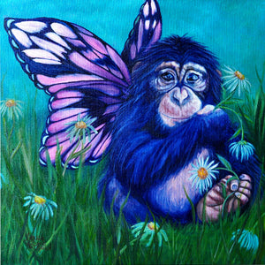 Butterpanzee Giclee Canvas Prints - The Butterfrog