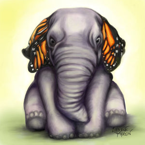 Butterphant Giclee Canvas Prints - The Butterfrog
