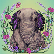 Lavender Butterphant Luster Print - The Butterfrog