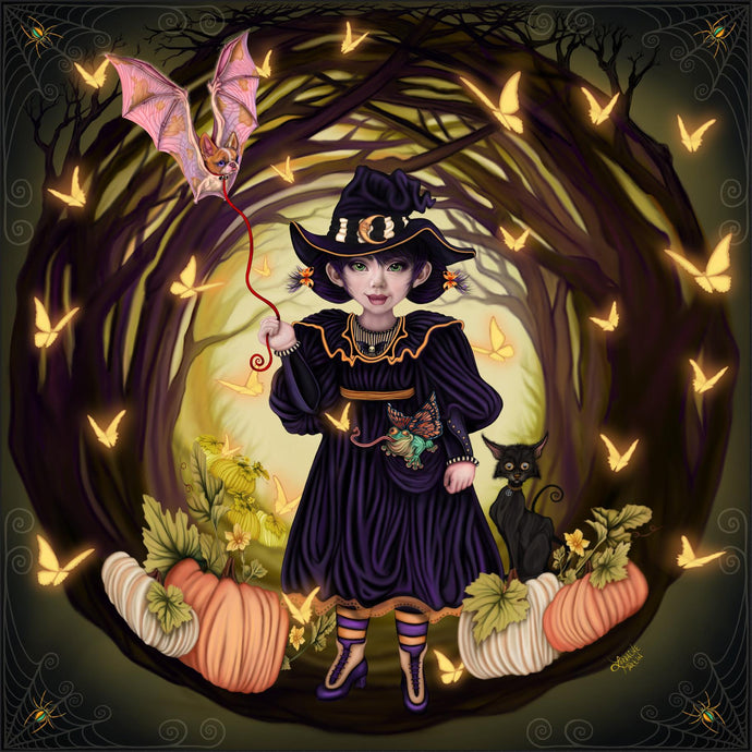 Fall Festival Witch Luster Print - The Butterfrog