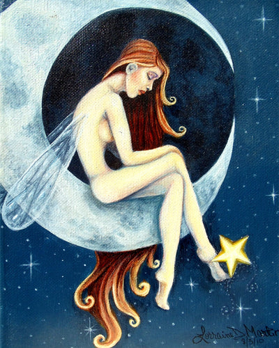 Moon Fairy Giclee Canvas Prints - The Butterfrog