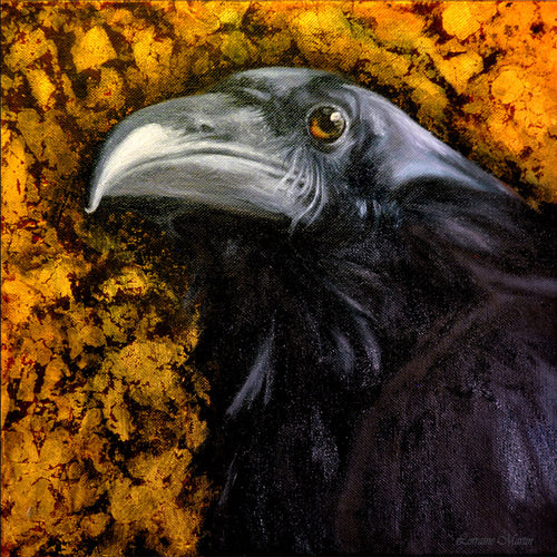 Raven Giclee Canvas Prints - The Butterfrog