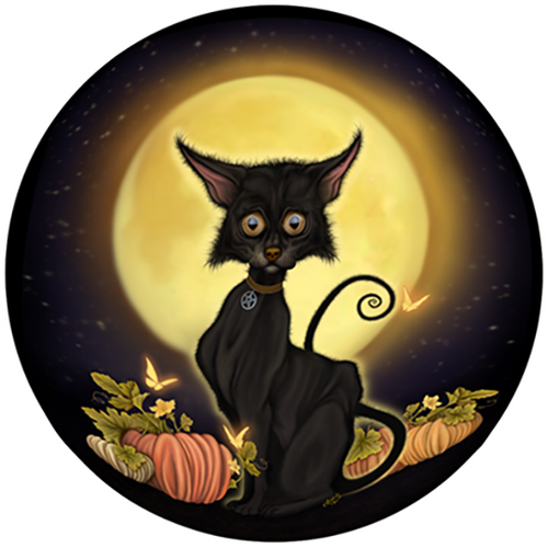 Fall Festival Kitty Pin/Magnet