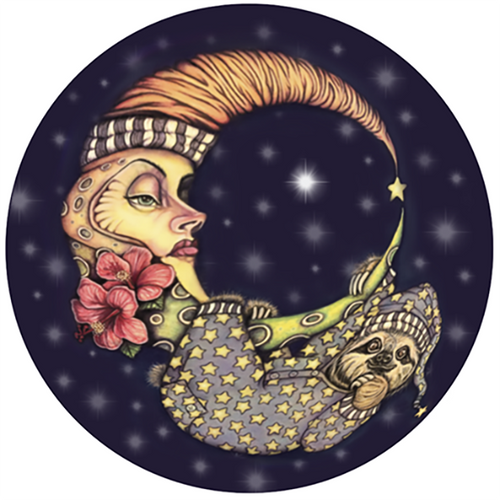 Sloth Moon Pin/Magnet - The Butterfrog