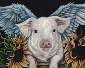 When Pigs Fly Luster Prints - The Butterfrog