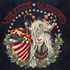 Yuletide Bleatings Giclee Canvas Print - The Butterfrog