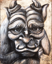 Gargoyle Giclee Canvas Print - The Butterfrog